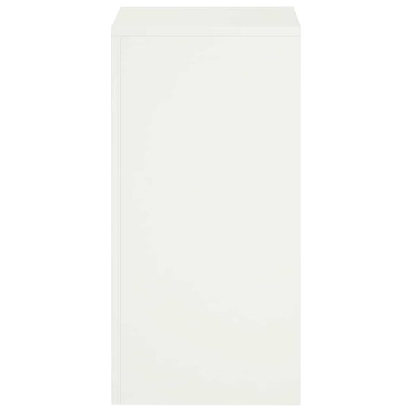 vidaXL Stojan na rastliny 2 pcs Biela 30 x 30 x 60 cm Oceľ – Obrázok 4