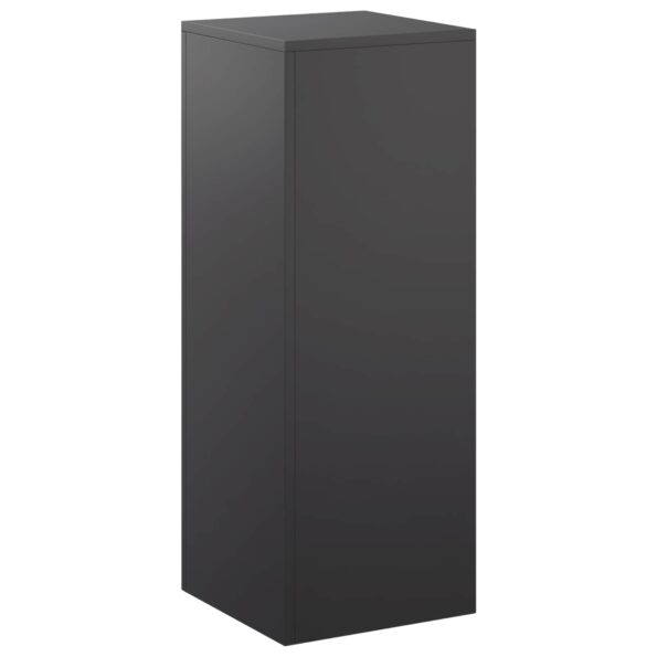 vidaXL Stojan na rastliny Čierna 30 x 30 x 80 cm Oceľ – Obrázok 2