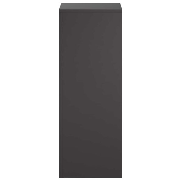 vidaXL Stojan na rastliny 2 pcs Čierna 30 x 30 x 80 cm Oceľ – Obrázok 4