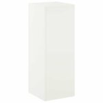 vidaXL Stojan na rastliny Biela 30 x 30 x 80 cm Oceľ – Obrázok 2