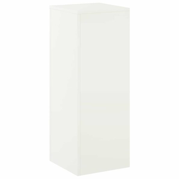 vidaXL Stojan na rastliny Biela 30 x 30 x 80 cm Oceľ – Obrázok 2
