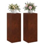 vidaXL Stojan na rastliny 2 pcs Hrdzavý 30 x 30 x 80 cm – Obrázok 3