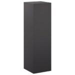 vidaXL Stojan na rastliny Čierna 30 x 30 x 100 cm Oceľ – Obrázok 2