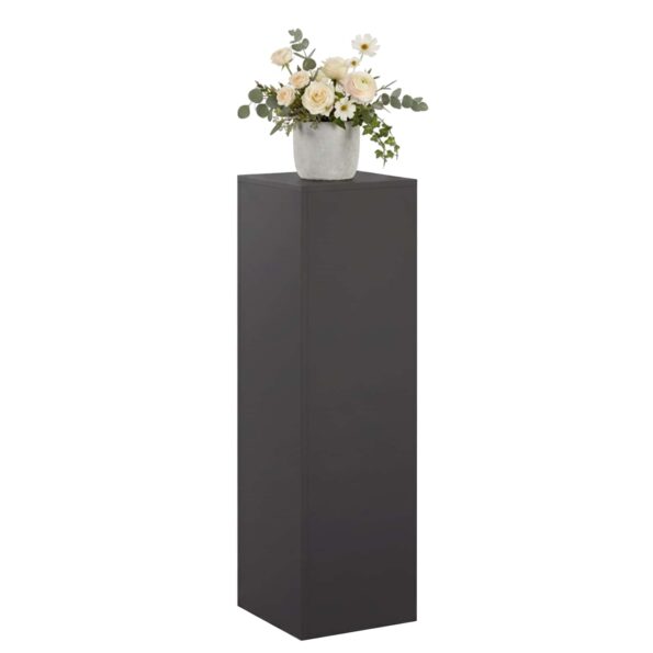 vidaXL Stojan na rastliny Čierna 30 x 30 x 100 cm Oceľ – Obrázok 3