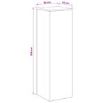 vidaXL Stojan na rastliny Antracitová 30 x 30 x 100 cm – Obrázok 8