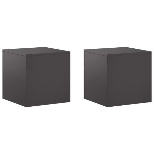 vidaXL Stojan na rastliny 2 pcs Čierna 40 x 40 x 40 cm Oceľ – Obrázok 2