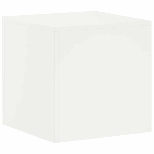 vidaXL Stojan na rastliny Biela 40 x 40 x 40 cm Oceľ – Obrázok 2
