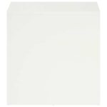 vidaXL Stojan na rastliny 2 pcs Biela 40 x 40 x 40 cm Oceľ – Obrázok 4
