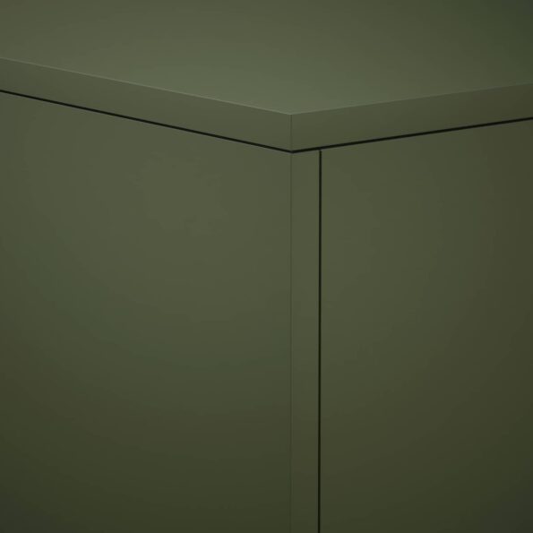 vidaXL Stojan na rastliny Olivovo zelená 40 x 40 x 40 cm – Obrázok 6