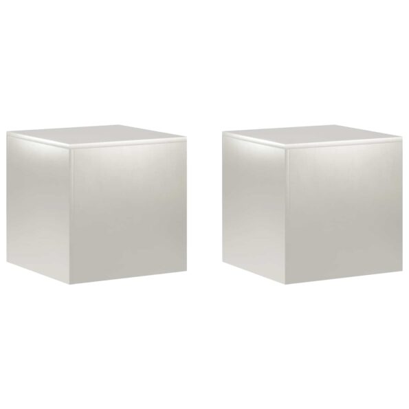 vidaXL Stojan na rastliny 2 pcs Strieborná 40 x 40 x 40 cm Oceľ – Obrázok 2