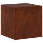 vidaXL Stojan na rastliny Hrdzavý 40 x 40 x 40 cm – Obrázok 2