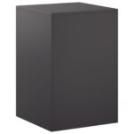 vidaXL Stojan na rastliny Čierna 40 x 40 x 60 cm Oceľ – Obrázok 2