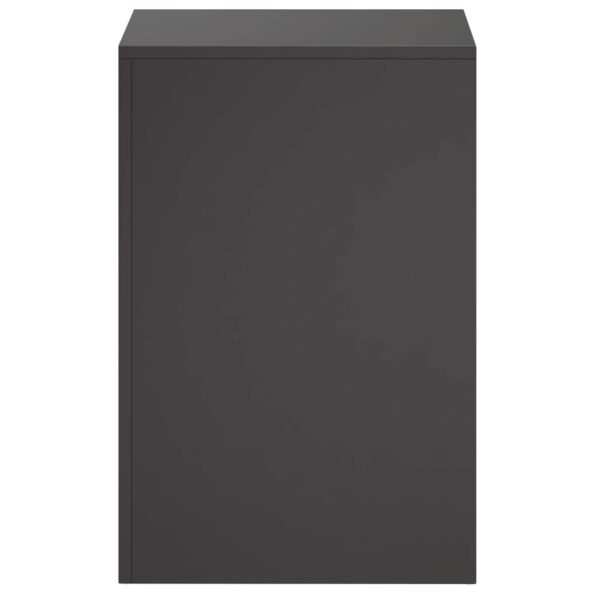 vidaXL Stojan na rastliny Čierna 40 x 40 x 60 cm Oceľ – Obrázok 4