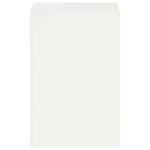 vidaXL Stojan na rastliny Biela 40 x 40 x 60 cm Oceľ – Obrázok 4