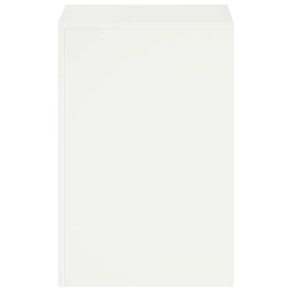 vidaXL Stojan na rastliny Biela 40 x 40 x 60 cm Oceľ – Obrázok 4
