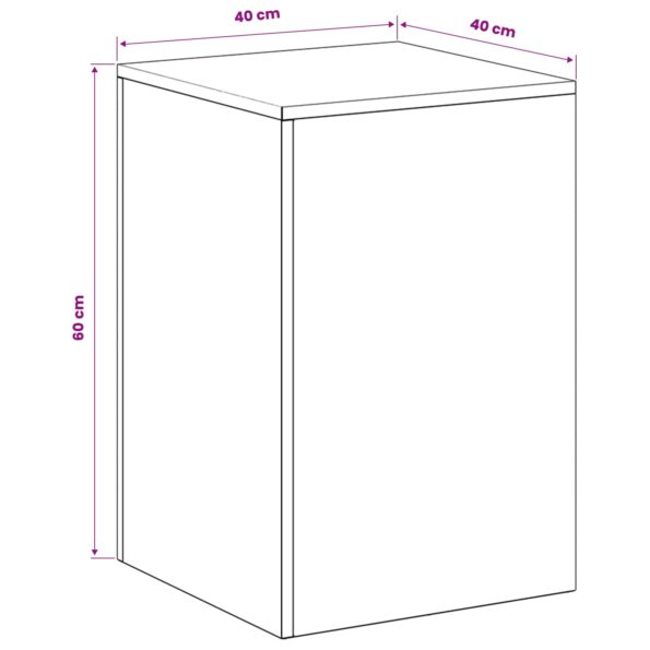 vidaXL Stojan na rastliny 2 pcs Strieborná 40 x 40 x 60 cm – Obrázok 8