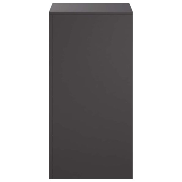 vidaXL Stojan na rastliny 2 pcs Čierna 40 x 40 x 80 cm Oceľ – Obrázok 4