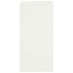 vidaXL Stojan na rastliny 2 pcs Biela 40 x 40 x 80 cm Oceľ – Obrázok 4