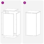 vidaXL Stojan na rastliny 2 pcs Strieborná 40 x 40 x 80 cm Oceľ – Obrázok 7