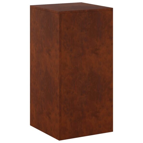 vidaXL Stojan na rastliny Hrdzavý 40 x 40 x 80 cm – Obrázok 2
