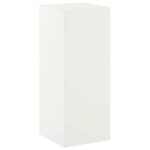 vidaXL Stojan na rastliny Biela 40 x 40 x 100 cm Oceľ – Obrázok 2