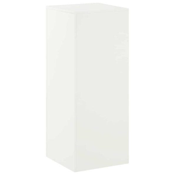 vidaXL Stojan na rastliny Biela 40 x 40 x 100 cm Oceľ – Obrázok 2