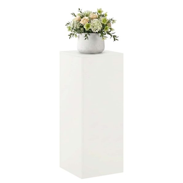vidaXL Stojan na rastliny Biela 40 x 40 x 100 cm Oceľ – Obrázok 3