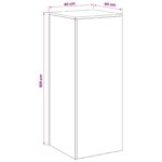 vidaXL Stojan na rastliny 2 pcs Biela 40 x 40 x 100 cm Oceľ – Obrázok 8