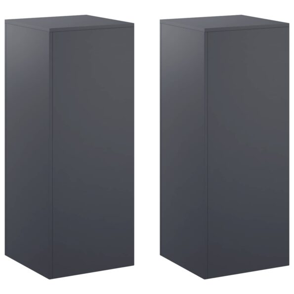 vidaXL Stojan na rastliny 2 pcs Antracitová 40 x 40 x 100 cm – Obrázok 2