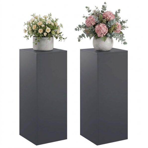 vidaXL Stojan na rastliny 2 pcs Antracitová 40 x 40 x 100 cm – Obrázok 3