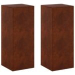 vidaXL Stojan na rastliny 2 ks Hrdzavý 40 x 40 x 100 cm – Obrázok 2