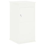 vidaXL poštová schránka Biela 50 x 52 x 100 cm Oceľ – Obrázok 2