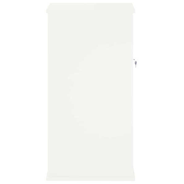 vidaXL poštová schránka Biela 50 x 52 x 100 cm Oceľ – Obrázok 5