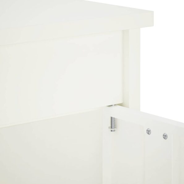 vidaXL poštová schránka Biela 50 x 52 x 100 cm Oceľ – Obrázok 7