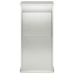 vidaXL poštová schránka Strieborná 50 x 52 x 100 cm – Obrázok 4
