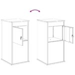 vidaXL poštová schránka Strieborná 50 x 52 x 100 cm – Obrázok 9