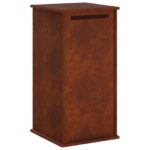 vidaXL poštová schránka Hrdzavý 50 x 52 x 100 cm – Obrázok 7