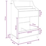 vidaXL Mediálne poličky Dub artisan 70,5 x 46 x 112 cm – Obrázok 10