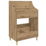 vidaXL Mediálne poličky Dub artisan 70,5 x 46 x 112 cm – Obrázok 2