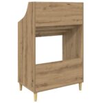 vidaXL Mediálne poličky Dub artisan 70,5 x 46 x 112 cm – Obrázok 6