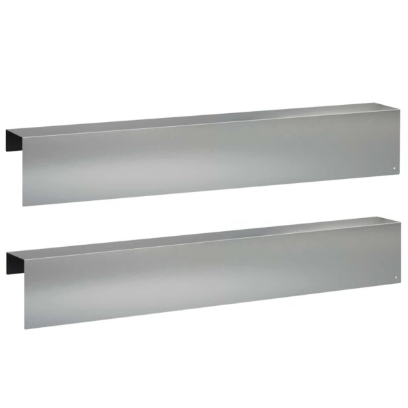 vidaXL Záhradný krycí profil 2 ks 100 x 10 x 15 cm Pozinkovaná oceľ – Obrázok 2