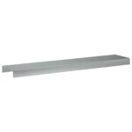vidaXL Záhradný krycí profil 2 ks 100 x 20 x 5 cm Pozinkovaná oceľ – Obrázok 5