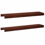 vidaXL Záhradný krycí profil 2 ks 100 x 20 x 5 cm – Obrázok 2