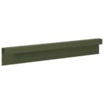 vidaXL Záhradný krycí profil 10 ks 100 x 5 x 15 cm Oceľ Olivovo zelená – Obrázok 5