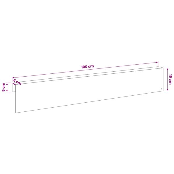 vidaXL Záhradný krycí profil 10 ks 100 x 6 x 15 cm Pozinkovaná oceľ – Obrázok 7
