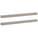 vidaXL Záhradný krycí profil 2 ks 100 x 5 x 5 cm – Obrázok 3