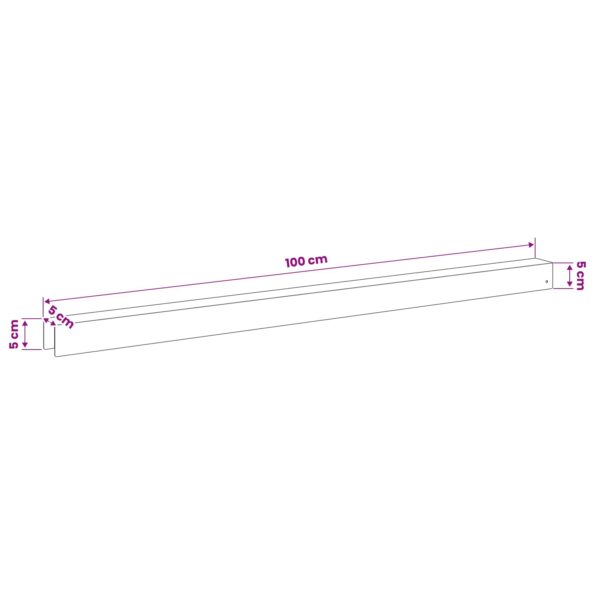 vidaXL Záhradný krycí profil 20 ks 100 x 5 x 5 cm – Obrázok 9