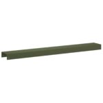 vidaXL Záhradný krycí profil 10 ks 100 x 15 x 5 cm Oceľ Olivovo zelená – Obrázok 5