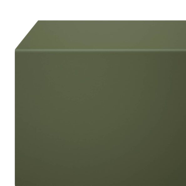 vidaXL Záhradný krycí profil 10 ks 100 x 15 x 5 cm Oceľ Olivovo zelená – Obrázok 6