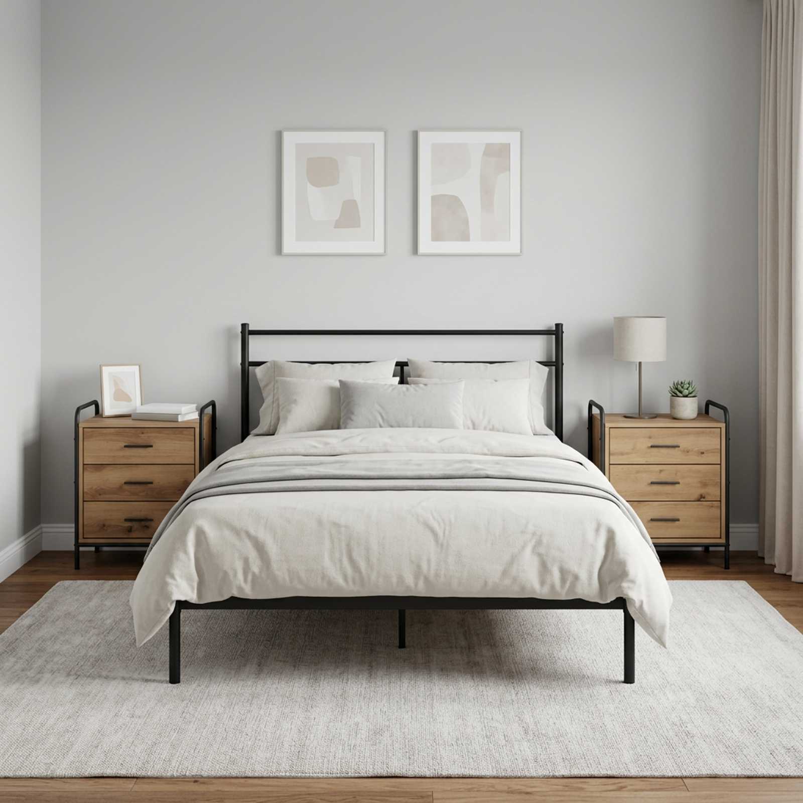 8013541_1.jpg vidaXL Nočný stolík 2 ks Dub artisan 48 x 36,5 x 60 cm – Obrázok 1
